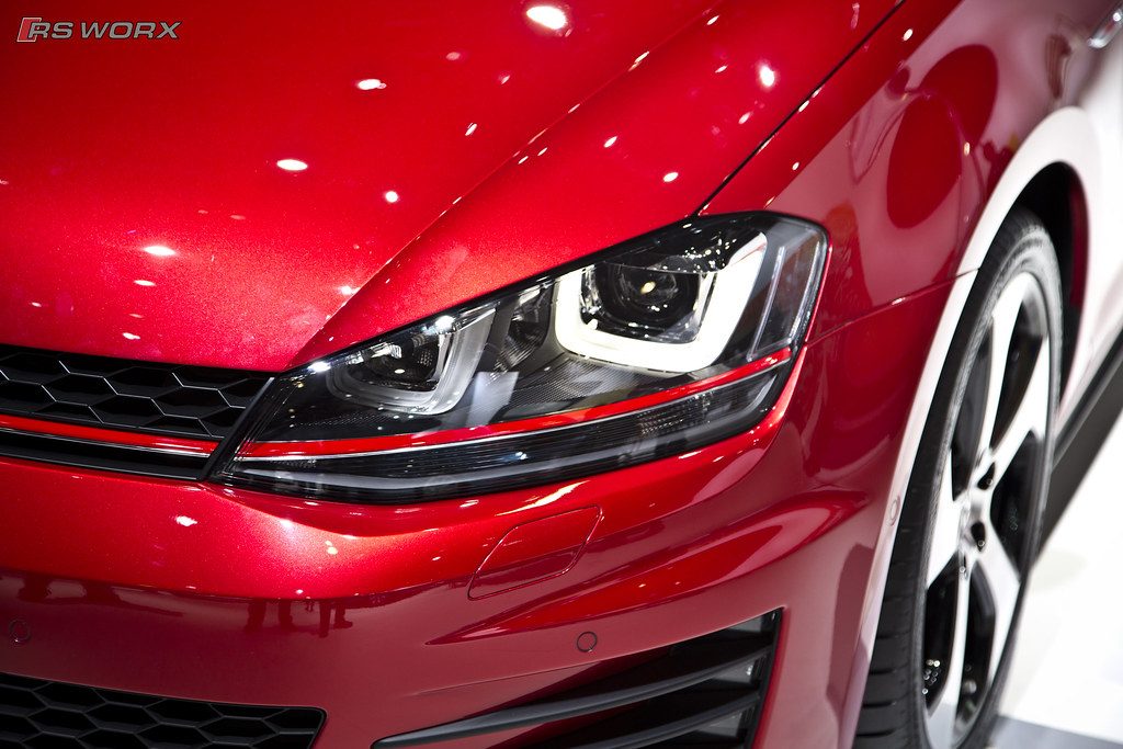 Front end of a Volkswagen GTI at RSW Auto Repair in Kinnelon, NJ